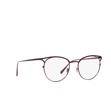 Oliver Peoples AVIARA Eyeglasses 5325 brushed burgundy - three-quarters view