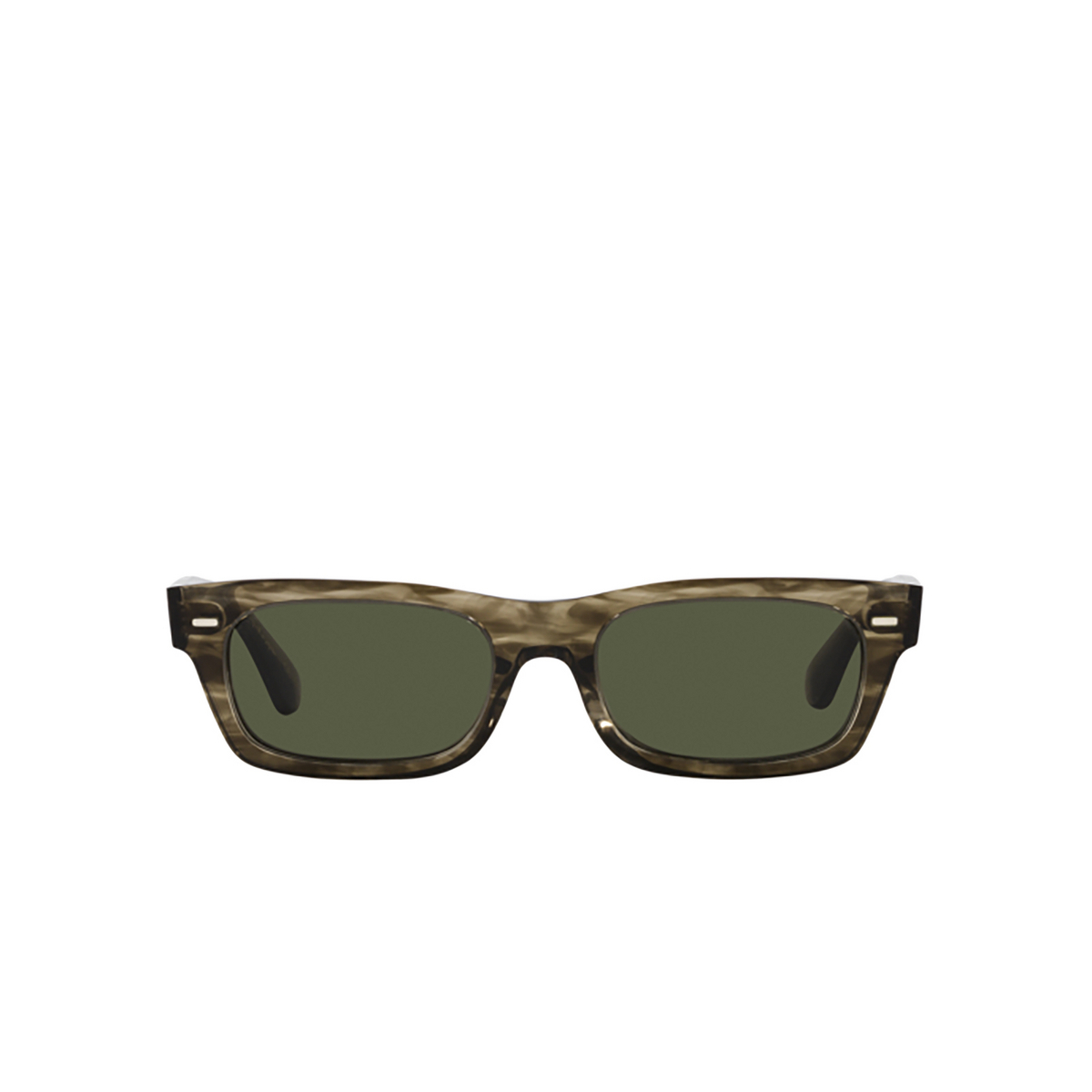 Oliver Peoples DAVRI Sunglasses 173552 Soft Olive Bark - front view