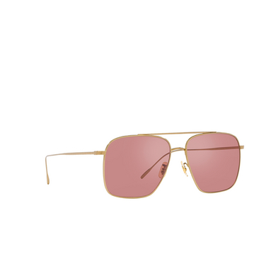 Oliver Peoples DRESNER Sunglasses 52923E gold - three-quarters view