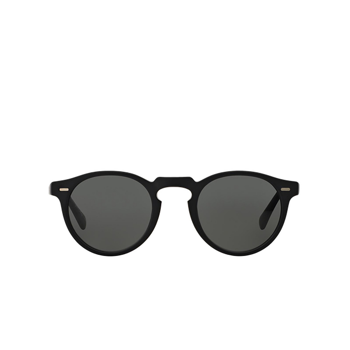 Oliver Peoples GREGORY PECK Sunglasses 1031P2 Semi Matte Black - front view