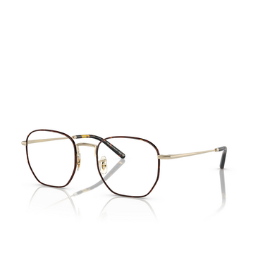 Oliver Peoples KIERNEY Eyeglasses 5305 gold / tortoise - three-quarters view