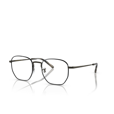 Oliver Peoples KIERNEY Eyeglasses 5321 pewter / black - three-quarters view