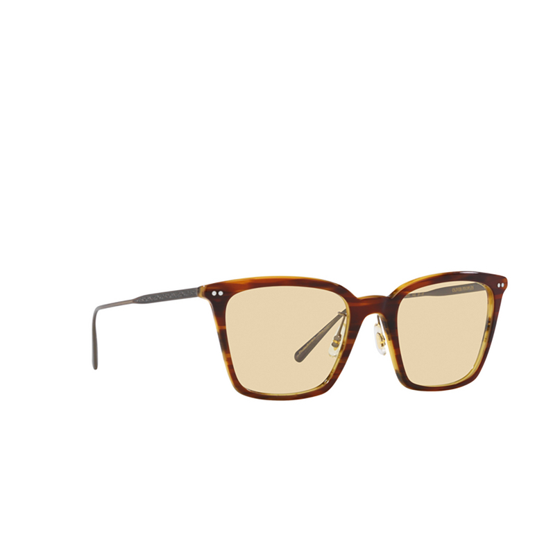 Oliver Peoples LUISELLA Sunglasses 1310M4 amaretto / striped honey / antique gold - 2/4