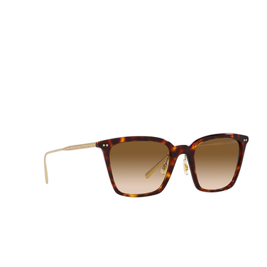 Oliver Peoples LUISELLA Sunglasses 176851 amaro tortoise / gold - three-quarters view