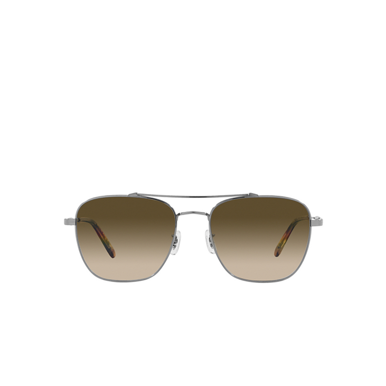 Oliver Peoples MARSAN Sunglasses 525485 brushed silver - 1/4
