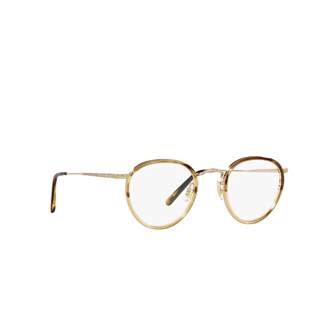 Oliver Peoples MP-2 Eyeglasses 5330 Canarywood Gradient / Gold - three-quarters view