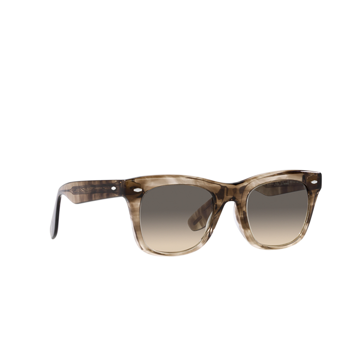 Oliver Peoples MR. BRUNELLO Sunglasses 171832 Taupe smoke - three-quarters view
