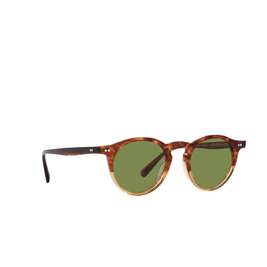Oliver Peoples OP-13 Sunglasses 175452 dark amber gradient - three-quarters view