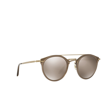 Oliver Peoples REMICK Sunglasses 14736G taupe - brushed gold - three-quarters view