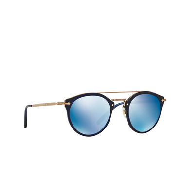 Oliver Peoples REMICK Sunglasses 156696 denim - brushed rose gold - three-quarters view