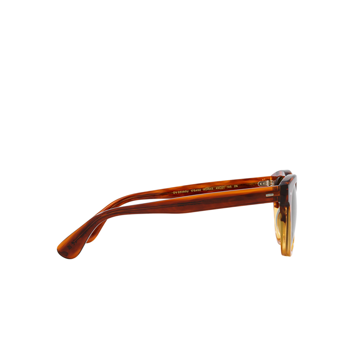 Oliver Peoples RORKE Sunglasses 175452 Dark Amber Gradient - 3/4