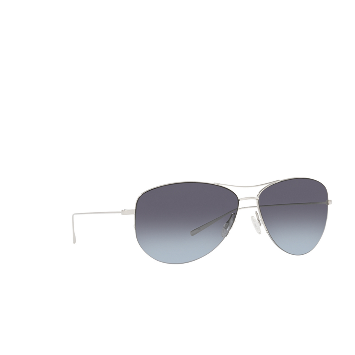 Oliver Peoples STRUMMER Sunglasses S Silver - three-quarters view