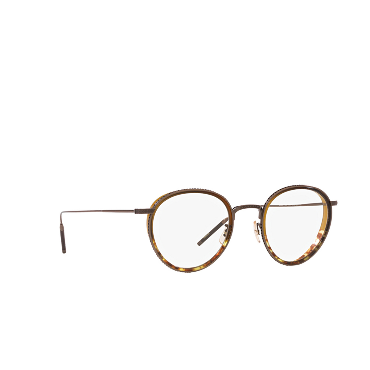 Occhiali da vista Oliver Peoples TK-8 5284 Antique Gold / Espresso / 382 Gradient - tre quarti