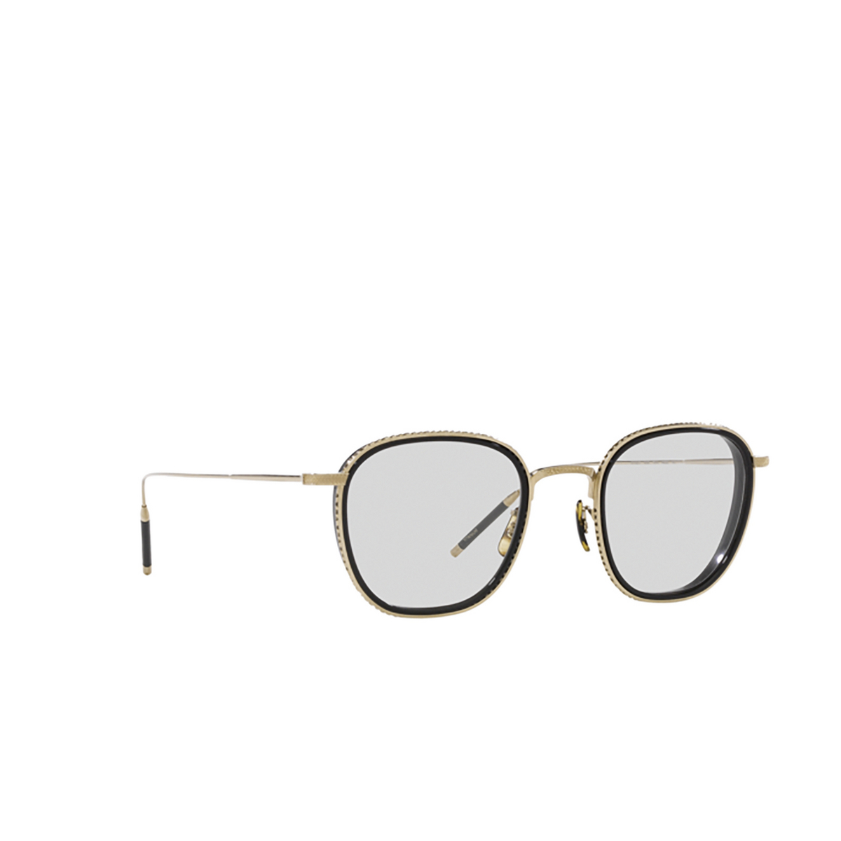 Oliver Peoples TK-9 Eyeglasses 5035 Gold / Black - three-quarters view