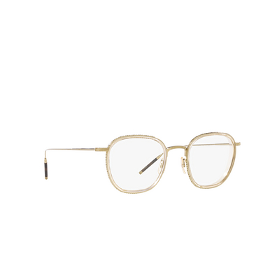 Oliver Peoples TK-9 Eyeglasses 5327 gold / buff - three-quarters view