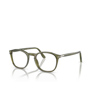Persol PO3007V Eyeglasses 1142 olive transparent - three-quarters view