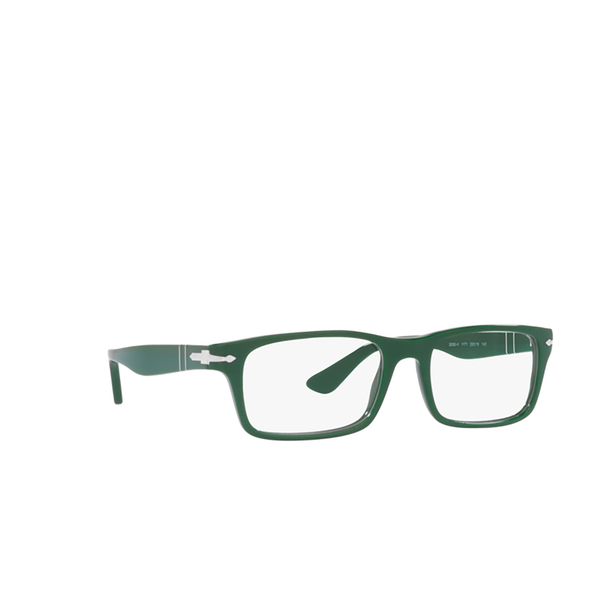 Persol PO3050V Eyeglasses 1171 Solid Green - three-quarters view