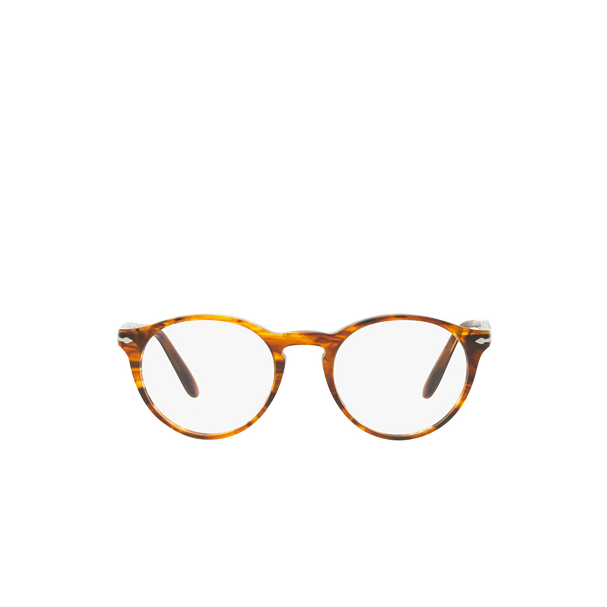 Persol PO3092V Eyeglasses 9066 Striped Brown - front view
