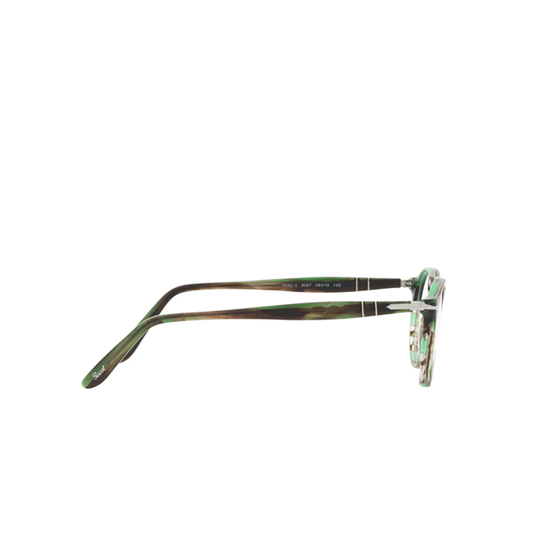 Persol PO3092V Eyeglasses 9067 striped green - 3/4