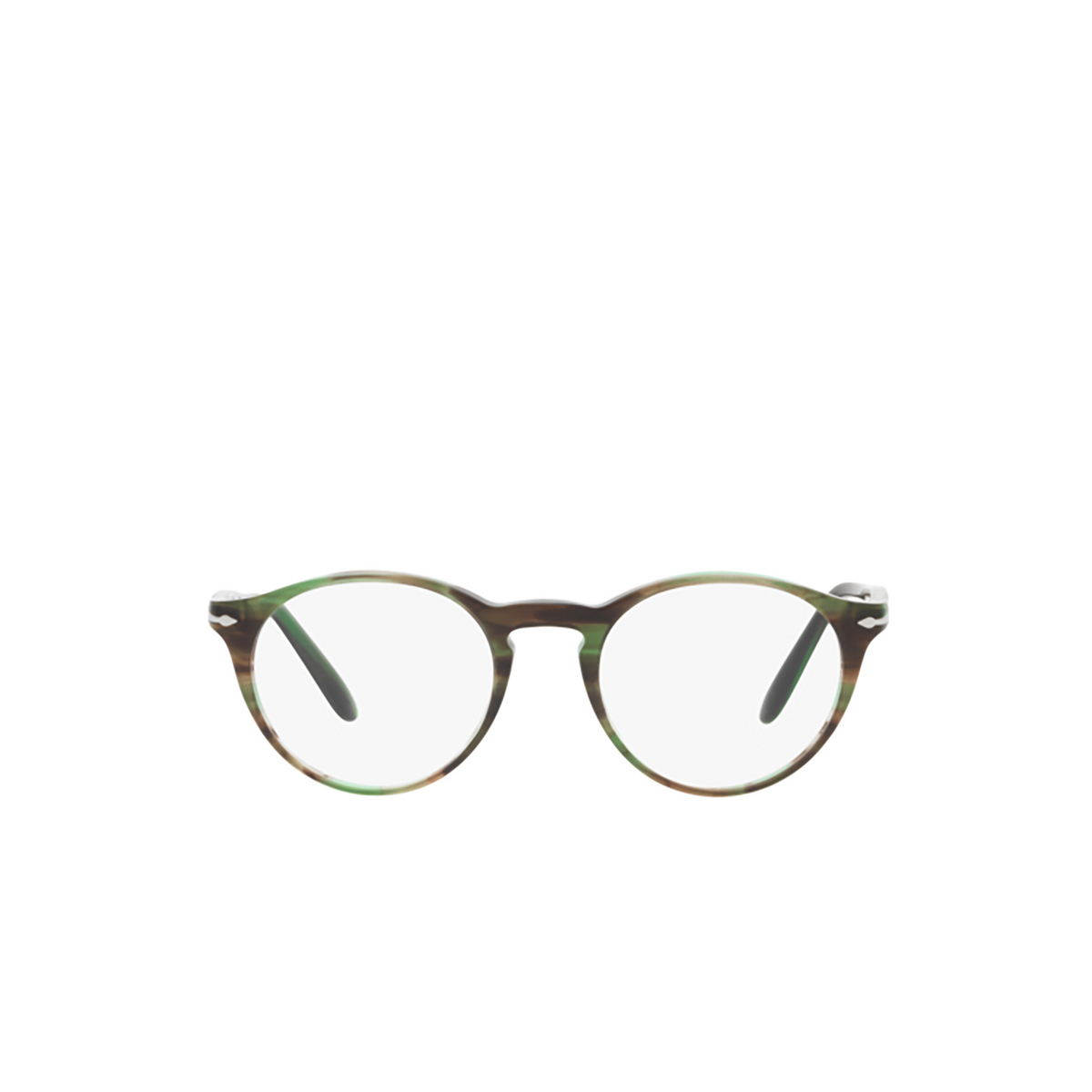 Persol PO3092V Eyeglasses 9067 Striped Green - front view
