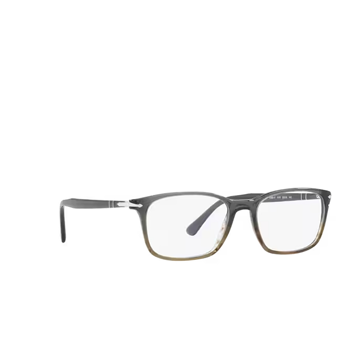 Persol PO3189V Eyeglasses 1012 Grey Striped Green Gradient - three-quarters view