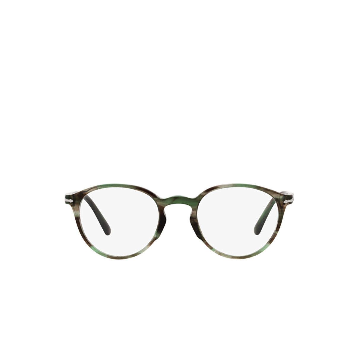 Persol PO3218V Eyeglasses 1156 Striped green - front view