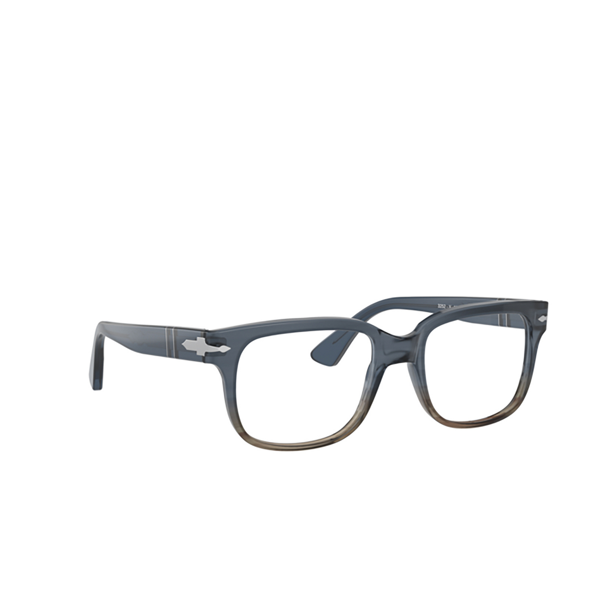 Persol PO3252V Eyeglasses 1012 Grey Striped Green Gradient - three-quarters view
