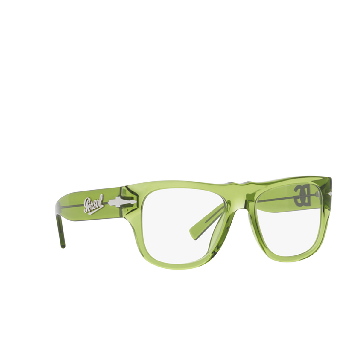 Persol PO3294V Eyeglasses 1165 Transparent Green - three-quarters view