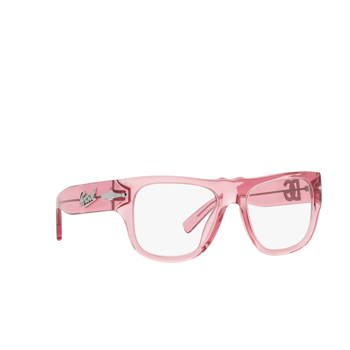 Persol PO3294V Eyeglasses 1166 Transparent Pink - three-quarters view