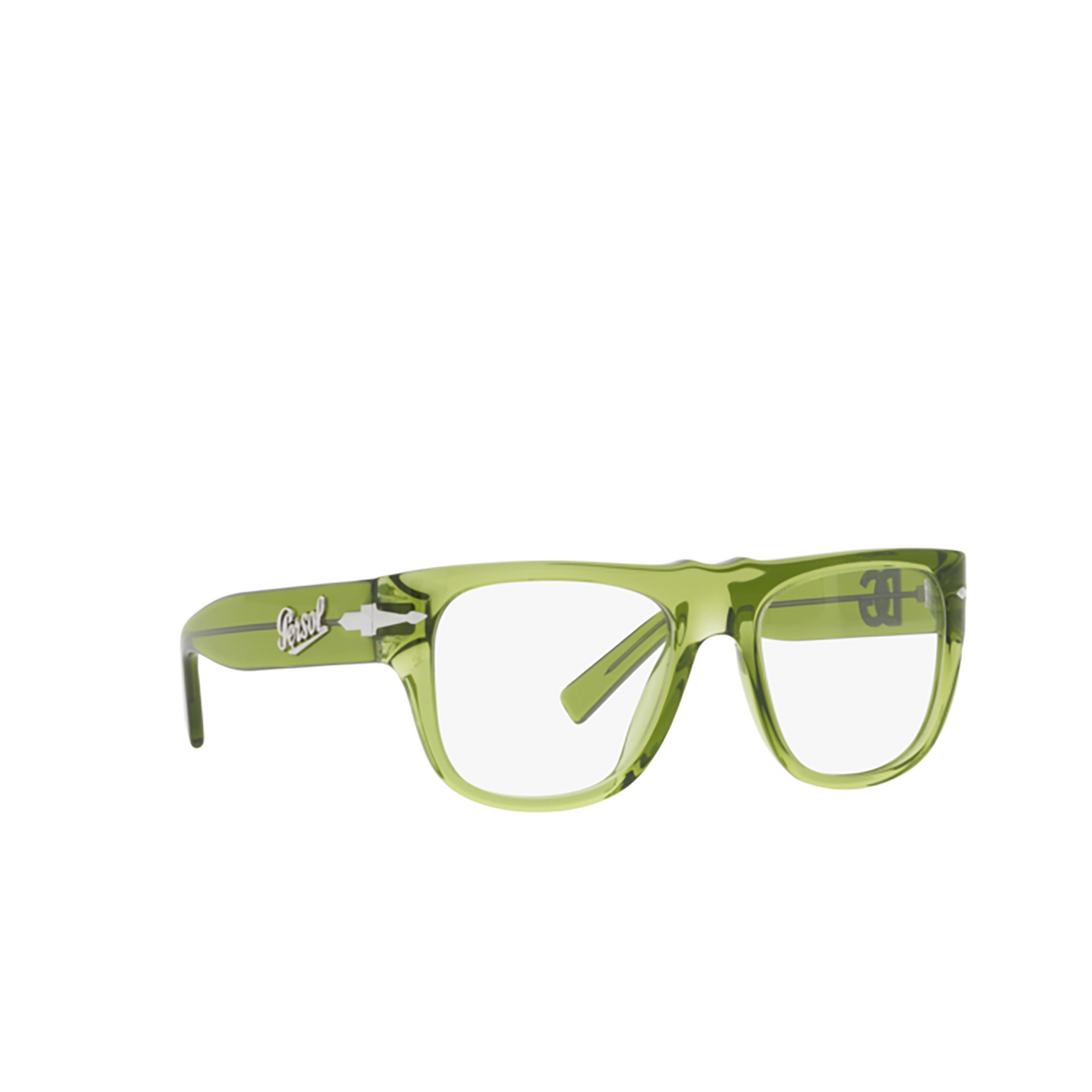 Persol PO3295V Eyeglasses 1165 Transparent green - three-quarters view