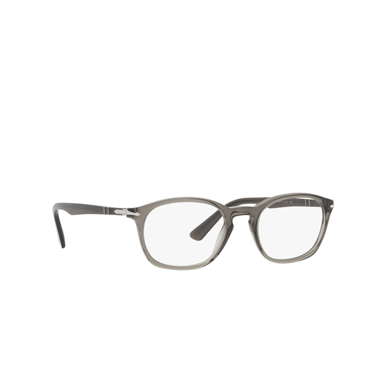 Persol PO3303V Eyeglasses 1103 Taupe grey transparent - three-quarters view