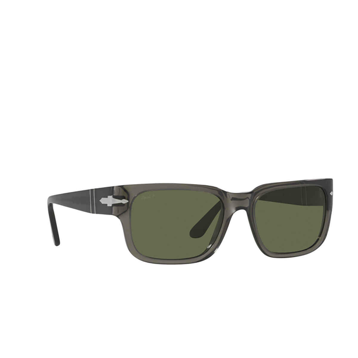 Persol PO3315S Sunglasses 110358 Transparent Taupe Gray - three-quarters view