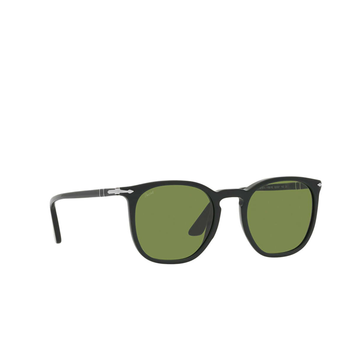 Persol PO3316S Sunglasses 11884E Matte Dark Green - three-quarters view