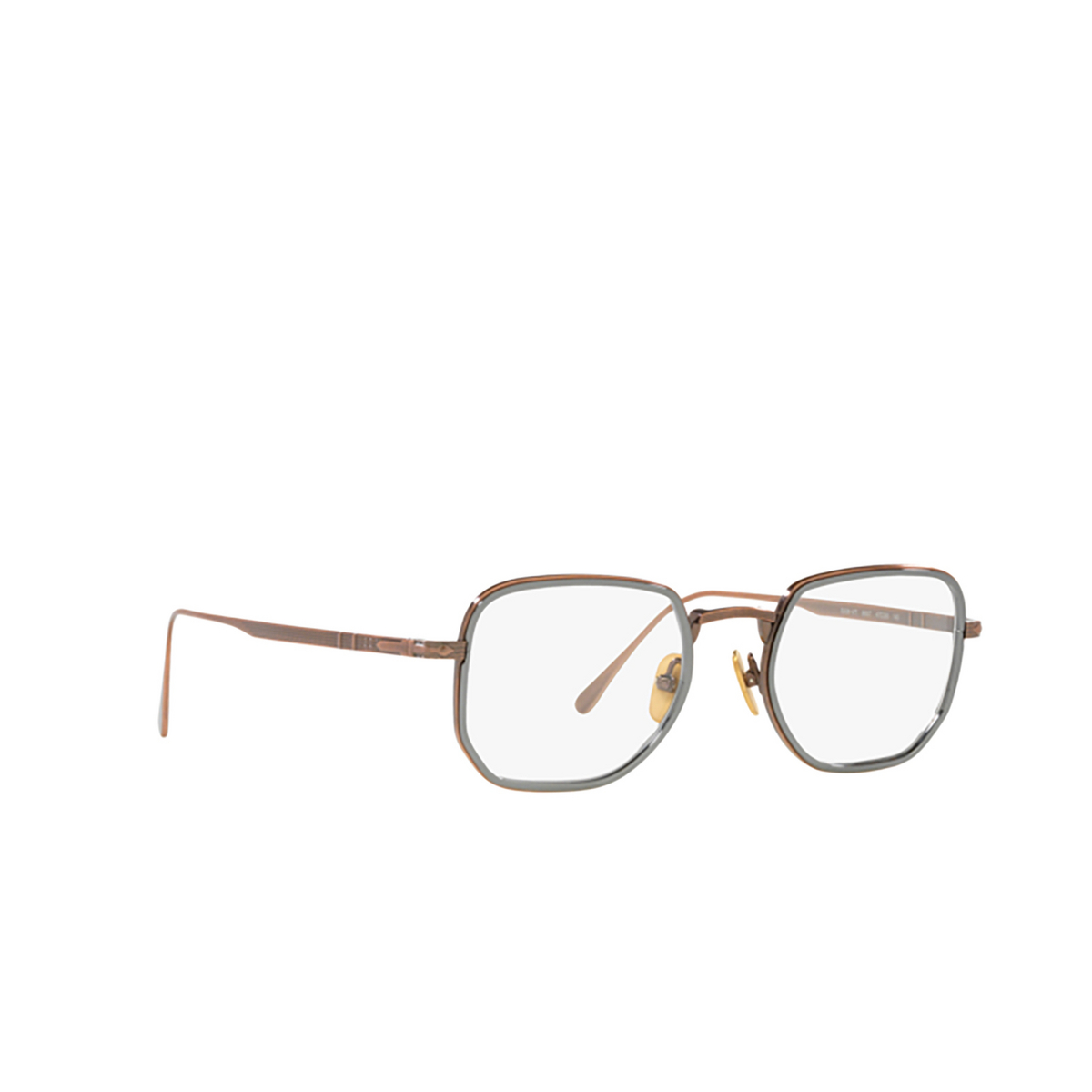 Persol PO5006VT Eyeglasses 8007 Brown/gunmetal - three-quarters view