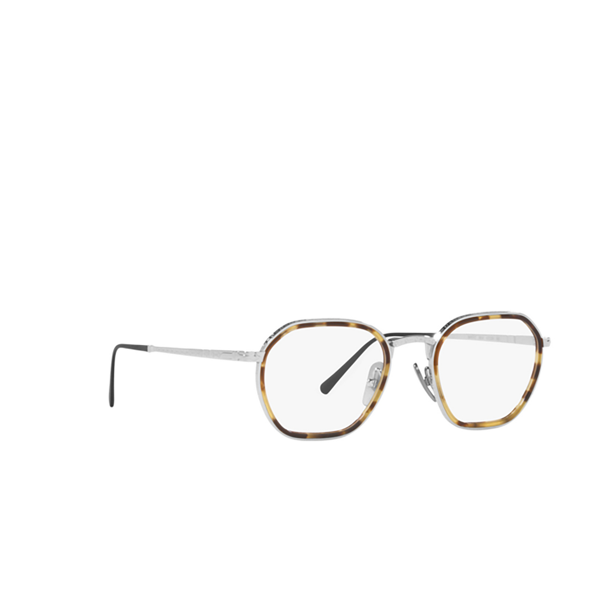 Persol PO5013VT Eyeglasses 8014 Silver - three-quarters view