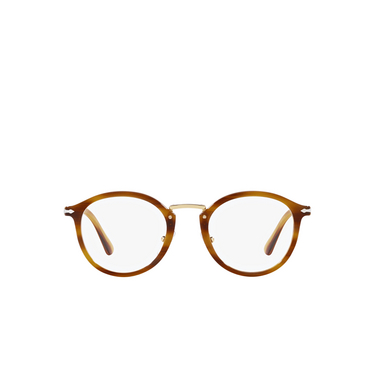 Persol VICO Eyeglasses 960 striped brown - front view
