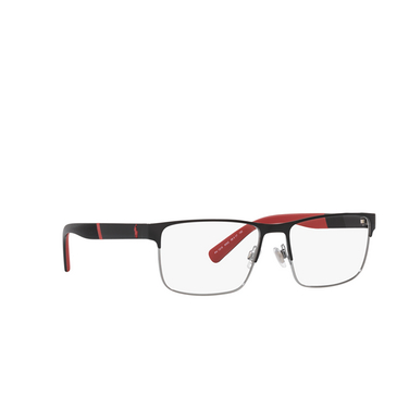 Lunettes de vue Polo Ralph Lauren PH1215 9003 shiny black + gunmetal - Vue trois quarts