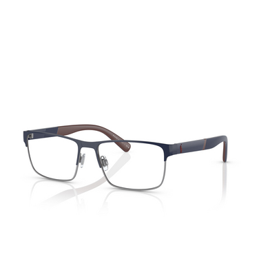 Gafas graduadas Polo Ralph Lauren PH1215 9467 shiny blue / gunmetal - Vista tres cuartos