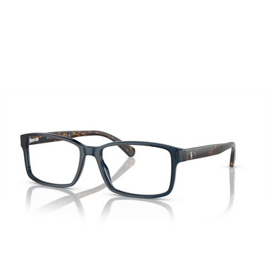 Occhiali da vista Polo Ralph Lauren PH2123 5470 shiny transparent blue - tre quarti