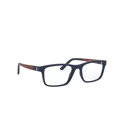 Lunettes de vue Polo Ralph Lauren PH2212 5303 matte navy blue - Vue trois quarts