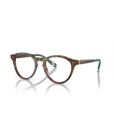 Polo Ralph Lauren PH2268 Eyeglasses 5017 shiny brown tortoise - three-quarters view