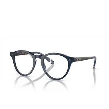 Polo Ralph Lauren PH2268 Eyeglasses 5470 shiny transparent blue - three-quarters view