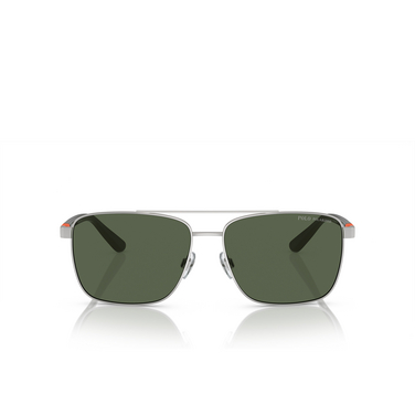 Gafas de sol Polo Ralph Lauren PH3137 90019A shiny silver - Vista delantera