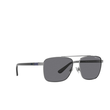 Occhiali da sole Polo Ralph Lauren PH3137 900281 shiny gunmetal - tre quarti