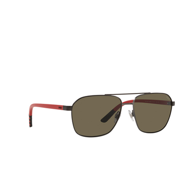 Polo Ralph Lauren PH3140 Sunglasses 9236/3 matte dark gunmetal - three-quarters view