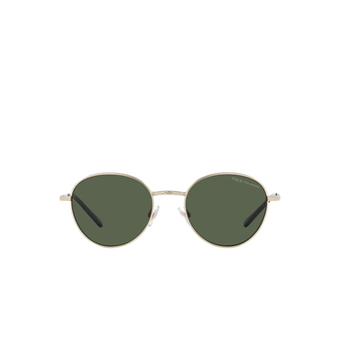 Lunettes de soleil Polo Ralph Lauren PH3144 92119A semishiny pale gold - Vue de face