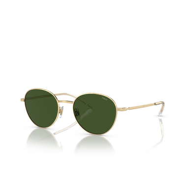 Gafas de sol Polo Ralph Lauren PH3144 942571 shiny pale gold - Vista tres cuartos