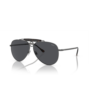 Polo Ralph Lauren PH3149 Sonnenbrillen 930787 semishiny dark gunmetal - Dreiviertelansicht