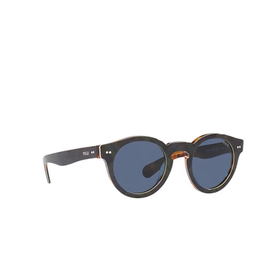 Polo Ralph Lauren PH4165 Sunglasses 562180 shiny black watch on h. jerry - three-quarters view