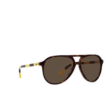 Polo Ralph Lauren PH4173 Sunglasses 500373 shiny dark havana - three-quarters view